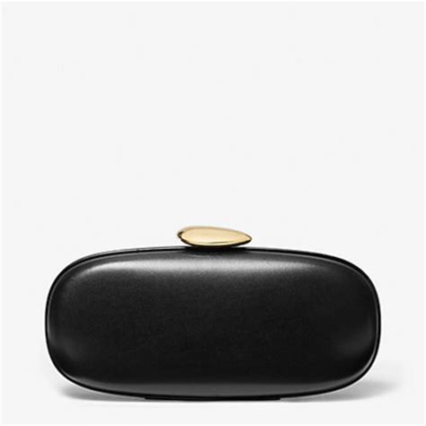 tina bag with gold studs michael kors|Tina Mini Leather Minaudière .